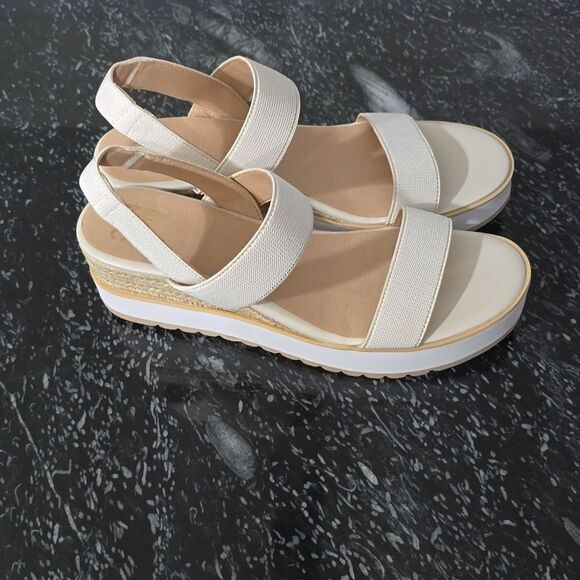 BRAND NEW MADDEN NYC WOMEN’S TALLA WEDGE STRAPPY SANDALS - Picture 8 of 16
